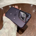 Lens Support Clear Phone Case For iPhone 14 Pro Max Plus 13 12 Pro Max Shockproof.
