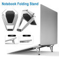 Telebrands As seen on TV Metal Foldable Laptop Stand Non-slip Base Bracket Support For Macbook Pro Air Lenovo Thinkpad PC Laptops Mini Cooling Stand Feet. 