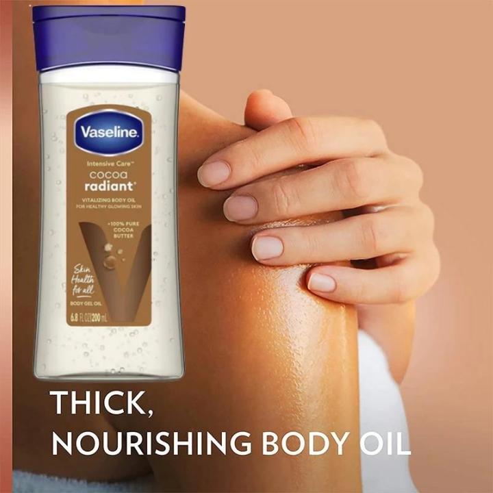 Vaseline 200ml Body Oil Aloee Xtract Essence Skin Anti-wrinkle Vitamin C Moisturizing Remove Chicken Skin Nourish Care Product