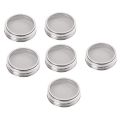 Set of 6 Stainless Steel Sprouting Jar Lid Kit for Superb Ventilation Fit for Wide Mouth Mason Jars Canning Jars. 