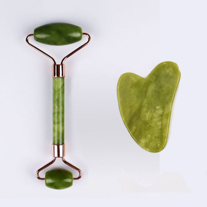 2Pcs/set%20Green%20Natural%20Stone%20Jade%20Massage%20Spa%20Roller%20+%20Gua%20Sha%20Board%20Scrapers%20Plate%20for%20Face%20Body%20Anti-aging%20Facial%20Massage%20Jade%20Roller%20Set%20Skin%20Care%20Tools%20-%20Image%205