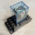 AC 220V 14-Pin Electromagnetic Relay with PTF14A Socket Base. 