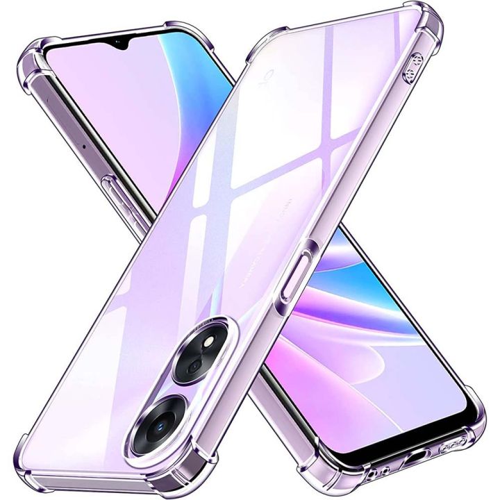 Oppo A78 4G Premium Silicone Case Crystal Clear Soft TPU Ultra-Thin Transparent Flexible Protective Mobile Phone Back Cover