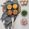 4 Hole Omelet Pan for Burger Eggs Ham PanCake Maker Frying Pans Non Stick No e Breakfast Grill Wok.