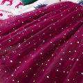 Kids Christmas Dress for Girls Clothes Autumn Winter 2024 New Child Casual Print Long Sleeve Mesh Patched Princess Dress 2-8Y. 