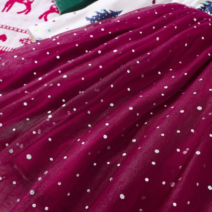 Kids%20Christmas%20Dress%20for%20Girls%20Clothes%20Autumn%20Winter%202024%20New%20Child%20Casual%20Print%20Long%20Sleeve%20Mesh%20Patched%20Princess%20Dress%202-8Y%20-%20Image%205