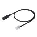 3.5mm Smart Phone Headset Interface to RJ9/RJ10 Headset Office Phone Adapter Cable. 