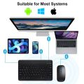 Spanish Russian Arabic Korean Portable 10 inch Wireless Keyboard and Mouse For iPad Samsung Tablet Laptop IOS Android. 