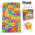 60 Pcs/set Arabic Children Mini EVA Mat Foam Alphabet Letters Numbers Floor Soft Kids Play Mat 3d Puzzle Kids Educational Toys MuXiaRe. 