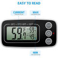 Fridge Thermometer, Digital Refrigerator Thermometer Waterproof Fridge Freezer Thermometer Monitor for Home 2Pcs.