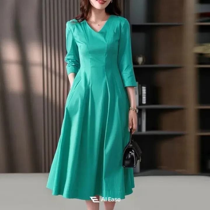 Women's%20Cotton-Linen%20Everyday%20Midi%20Dress%20with%20Comfortable%20Fit%20-%20Image%208