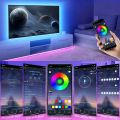 RBG Lights 2 Meter LED Light Strip RGB 5050 Color Changing LED Light Kit Super Bright Flexible Light Strip with 24keys Remote/Bluetooth App Control for Home Decor,Room Decor,Party Decoration TV Lighting Bedroom lighting Wall Lighting. 