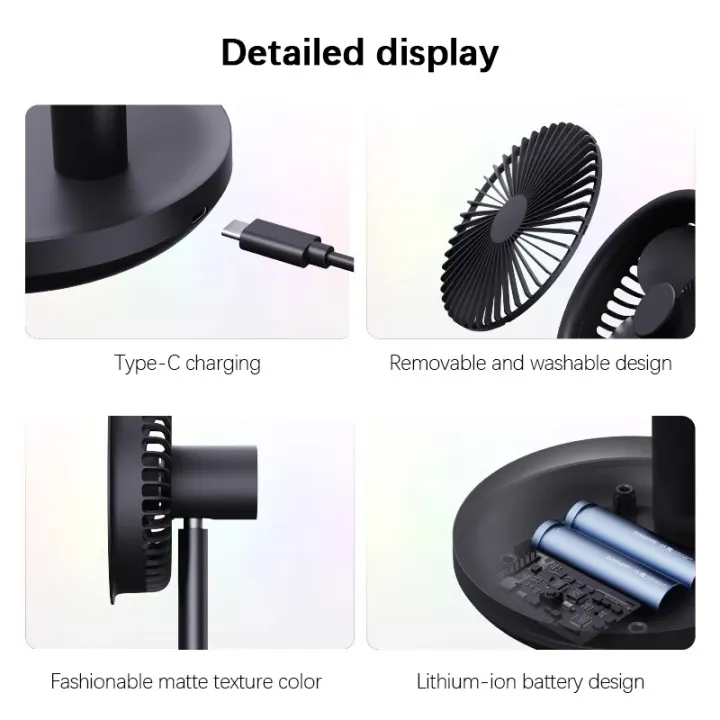 Xiaomi%20SOLOVE%20F5%20Rechargeable%20Desktop%20Fan%204000mAh%20USB%20Portable%20Table%20Fan%20Silent%20Cooling%20Fan%203%20Months%20Warranty%20-%20Image%207