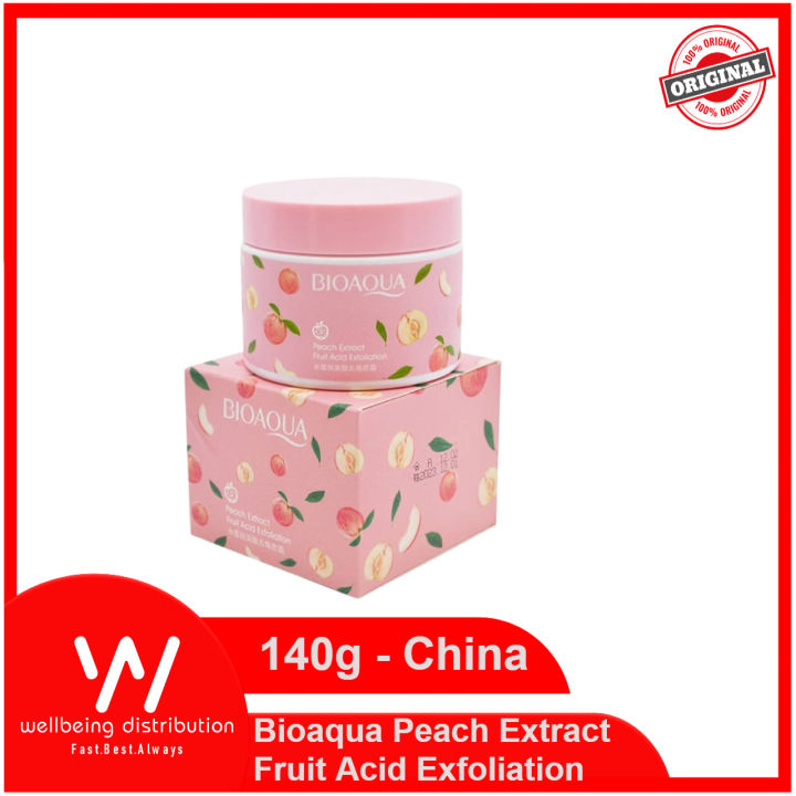 Bioaqua Peach Extract Fruit Acid Exfoliation 140g | Daraz.com.bd
