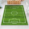 Football Field Carpets Kids Play Nursery Soccer Area Rugs 100x160cm Green. 