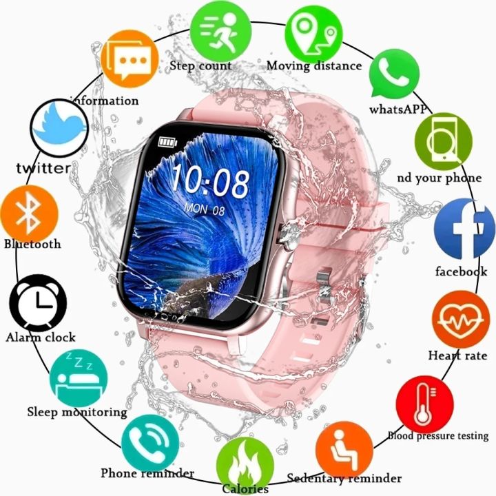 2023 Full Touch Bluetooth Answer Call Smart Watch Women Waterproof Heart Rate Fitness Tracker For Android Xiaomi Smart Watch Men