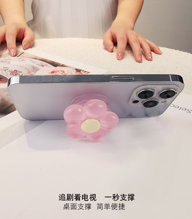 Cute%203D%20Flower%20Bow%20Mobile%20Phone%20Grip%20%7C%20Small%20Fresh%20Ins%20Style%20Airbag%20Bracket%20%7C%20Retractable%20Pop%20Socket%20Ring%20Holder%20-%20Image%206