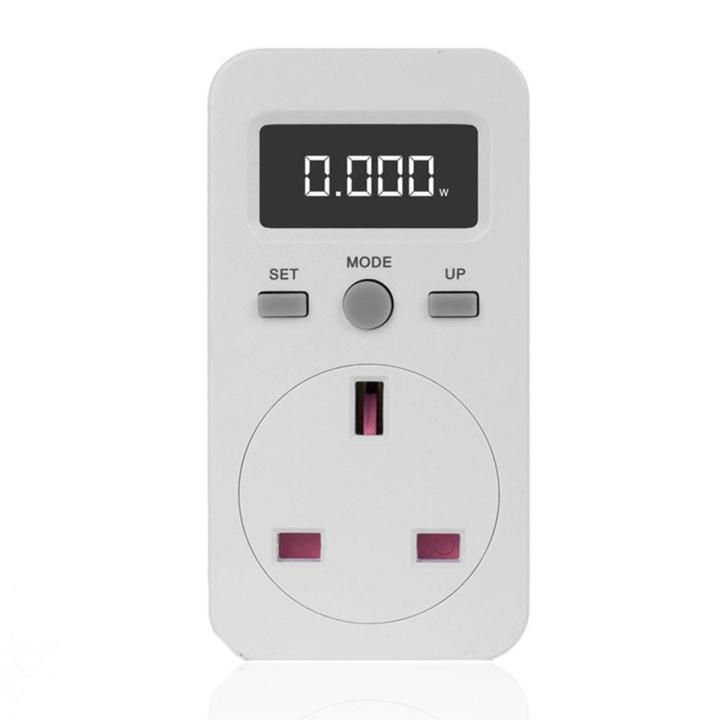 Digital Power Meter Plug-In Socket Electric Wattmeter Energy Monitor