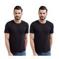 T-shirt Half Sleeve T-shirt for Men Black Color (Combo of Two). 