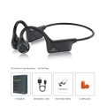 PARAMITA Real Bone Conduction Bluetooth Headphone Wireless Earphone IPX6 Waterproof Headset with Mic for Workouts Driving Sports.