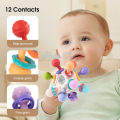 HelloKimi Baby Toy Early Childhood Education Baby Teether Manhattan Hand Ball Grip Training Rattle Baby Rattle Manhattan Ball Newborn Baby Rattling Tooth Baby Toys Busy Toy Sensory Baby Teething Fun. 