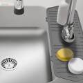 2pcs Kitchen Counter Faucet Absorbent Pad Silicone Sink Water Splash Mats. 
