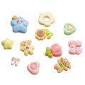 St. kunkka 10Pcs Acrylic Heart Patch Resin Flower Beads Patch Can Be Used For DIY Jewelry Making Crafts and Accessories. 