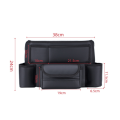 1 PCS Car Storage Pocket Between Seats with Cup Holder Car Tissue Holder Multipurpose Black. 