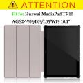 Ultra Slim Case for Huawei Mediapad T5 10 AGS2-W09/L09/L03/W19 10.1" Cover for Huawei Mediapad T5 10 Tablet case+film+stylus. 