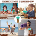 Slushy Maker Cup Slushie Cup Magics Freeze Squeeze Ice Cup Summer Smoothies Slushie Cups Ice Cream Maker for Home-B. 