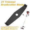 2X Brush Cutter Grass Trimmer Head Knife Cutting Steel Blade 2 Tooth 2T Trimmer Blade 305 X 25.4 X 3Mm for Brushcutter. 