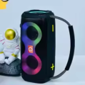 ET-312 RGB Party Speaker Double Horn Mini Outdoor Portable Wireless Bluetooth Rechargeable Speaker With Coloured Lights DJ Sound. 