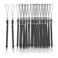 50 Pieces Stretchy Spiral Keyring, Plastic Keychain Spring Key Holder Extending Retractable for School, Work. 