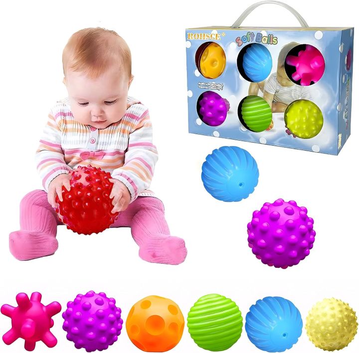 Sensory Balls for Baby Sensory Baby Toys Years Old Activity Textured  Multi Soft Ball Montessori Toys for Babies 6-12 Months