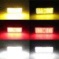 Red White Amber LED Signal Lights Motorcycle Light 12V Reflector Rear Tail Brake Stop Warning Side Marker Light for Jeep Truck Trailer Motorcycle Scooter.