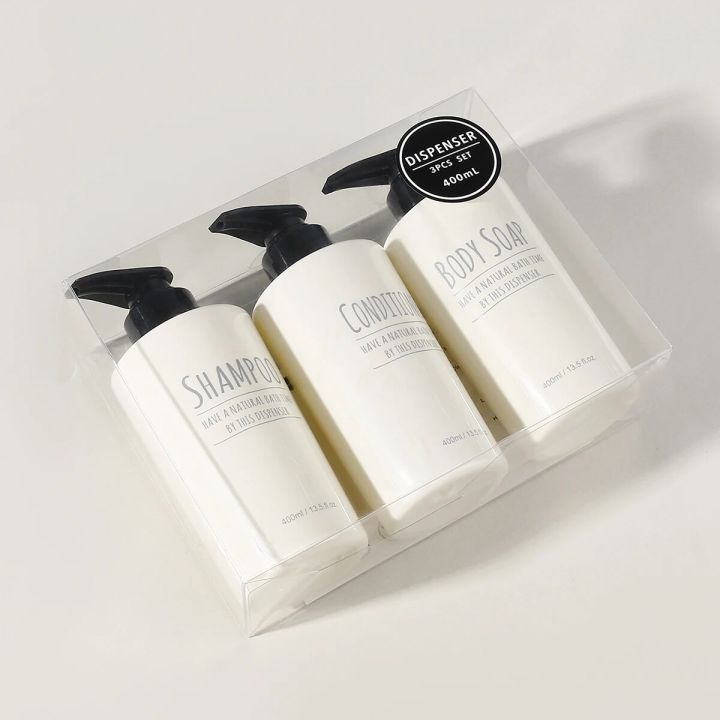 400ml%20Empty%20Beige%20Modern%20Design%20Refillable%20Shampoo%20and%20Conditioner%20Dispenser%20Pump%20Bottle%20with%20Pump%20Set%203pcs%20-%20Image%203
