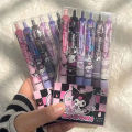 6 Pieces Box Kuromi V2 Black Ink Ballpoint Pens Journaling Student Stationery Set School, Gifts, Artists.