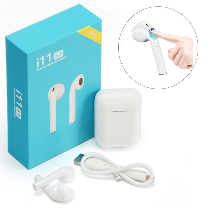 i11%20TWS%20Bluetooth%205.0%20Headphones%20Ear%20Pods%20Wireless%20Bluetooth%20Earphones%20with%20Wireless%20Charging%20Case-%20White%20-%20Image%206