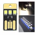 Super Bright Mini USB Power LED Light Pocket Card Portable Keychain Night Light For Laptop PC Desktop Power Bank Etc. 