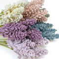 6Pcs/Pack Artificial Vanilla Mini Foam Berry Spike Artificial Flowers Bouquet for Home Plant Wall Decoration. 