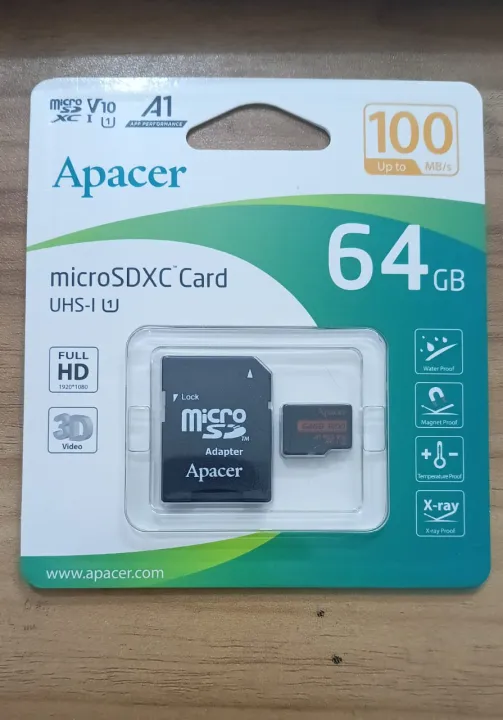 Apacer%2064GB%20microSDXC%20UHS-I%20U1,%20Class10,%20R100%20AP64GMCSX10UB-R%20-%20Image%204