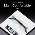 KAEDEK Trend Printed Frame Acetate Reading Glasses Men Eye Protection Anti-Blue Light Presbyopia Eyeglasses.