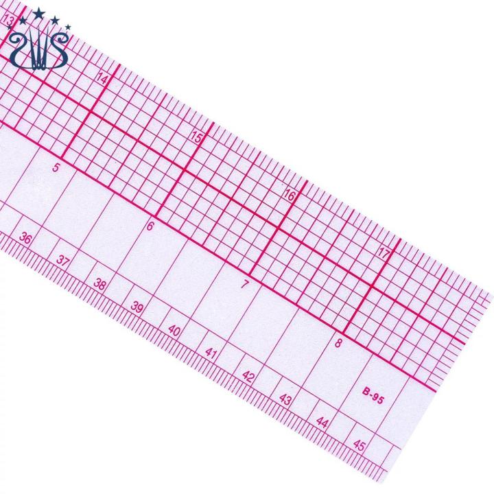 High Quality 45cm/17inch Clear Scale Soft Plastic Straight Ruler