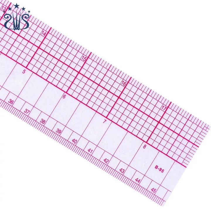 High Quality 45cm/17inch Clear Scale Soft Plastic Straight Ruler ...