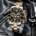 CUENA Men's Watch Top Brand Luxury Stainless Steel Casual Quartz Watch Men's Sports Waterproof Clock. 
