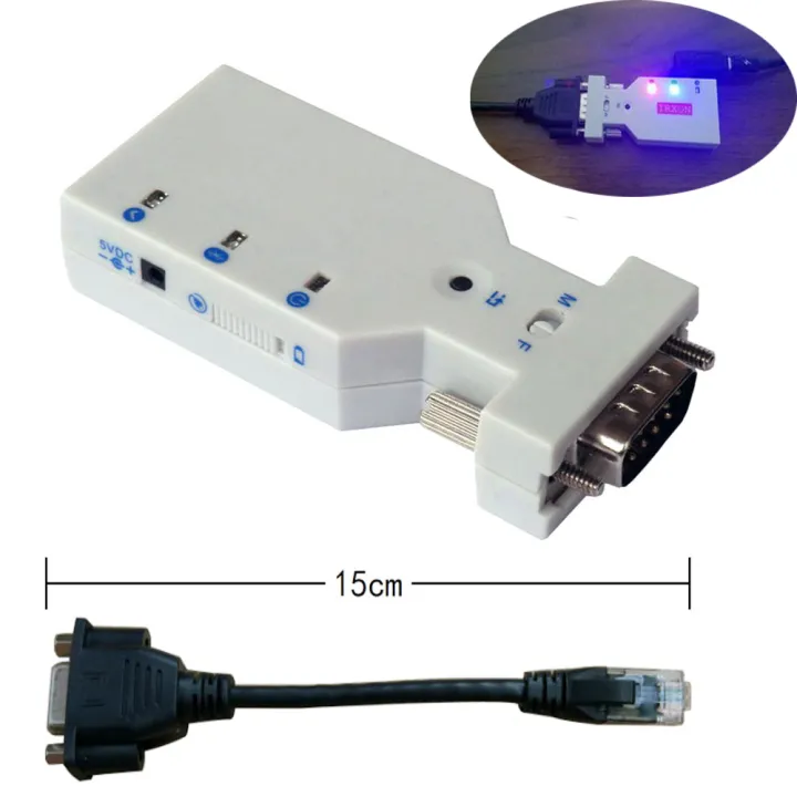 RS232 Serial to Bluetooth Converter with DB9F RJ45 Cable for Huawei H3C Juniper Cisco Router Wireless Console Cable Kit