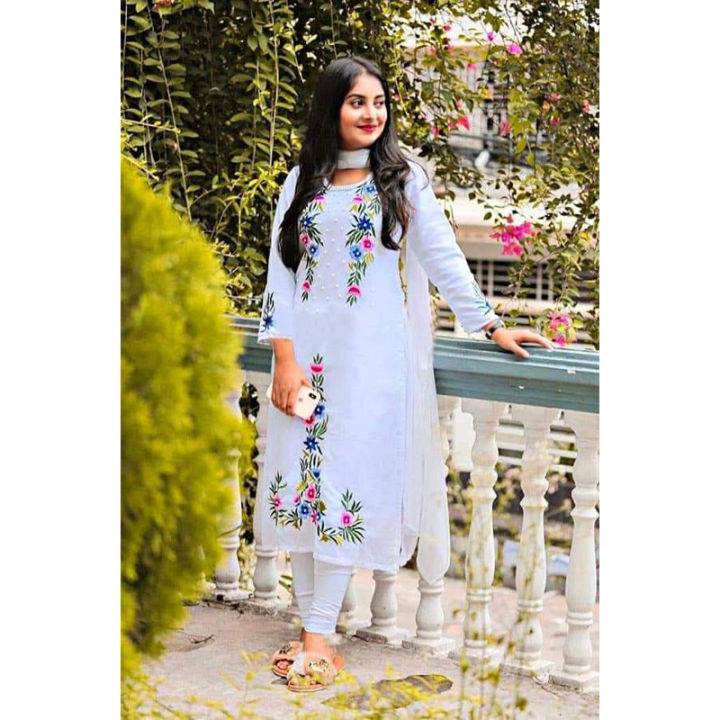 Dubai%20Cherry%20Georgette%20Fabrics%20Three%20Piece%20with%20Screen%20Print%20Embroidery%20-%20Elegant%20Choice%20for%20Regular%20Wear%20-%20Easy%20to%20Maintain%20-%20Image%202