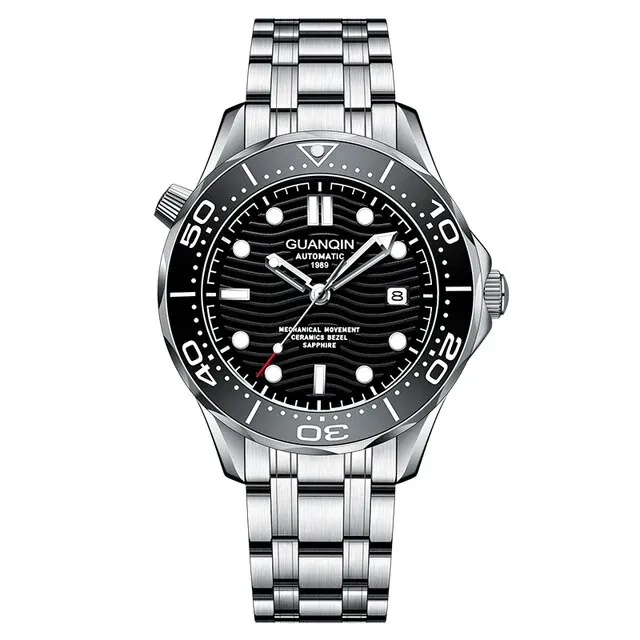 GUANQIN%20Mechanical%20Luxury%20100M%20Waterproof%20Man%20watch%20Ceramics%20Bezel%20Luminous%20Sapphire%20glass%20Men's%20watches%20Stainless%20steel%20Watch%20-%20Image%207