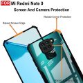 Shockproof Clear Hybrid Cover for Redmi Note 9 Edge - Durable and Reliable - Reinforced Transparent Hard Back Cover for Redmi Note 9. 