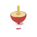 Mideer Kids Early Educational Baby Colorful Cute Cartoon Classic Wooden Small Fruit Gyro Spinning Top Toys More Than 3 Years Old.